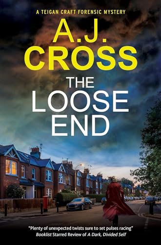 Book cover: “The Loose End” with a street scene and figure in red.