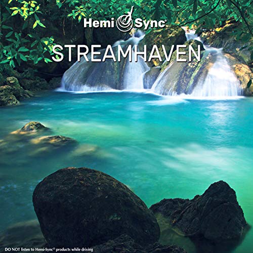 "CD cover featuring a serene waterfall scene with green water and rocky surroundings."