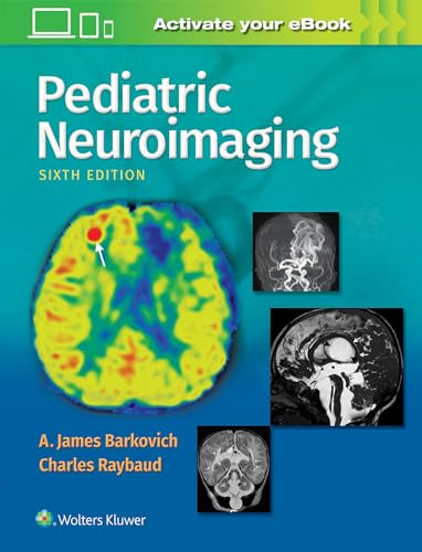 Book cover: “Pediatric Neuroimaging” sixth edition with brain scan images.