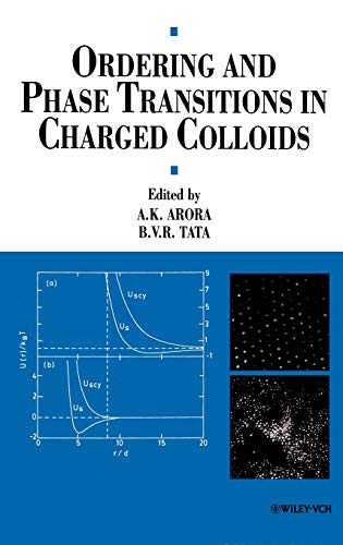Book cover: "Ordering and Phase Transitions in Charged Colloids" with graphs.