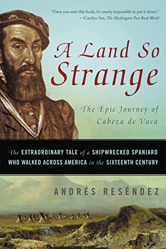 Book cover featuring a portrait of Álvar Núñez Cabeza de Vaca.
