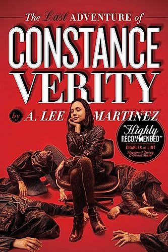 Book cover: woman in leather jacket, seated with figures below.