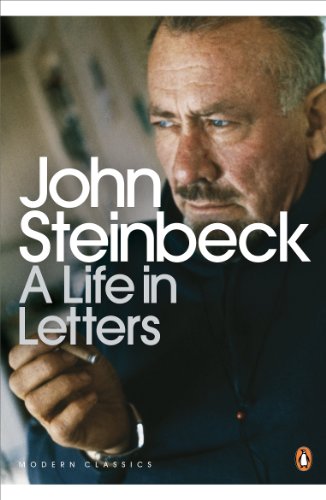 Book cover: portrait of John Steinbeck, title "A Life in Letters".