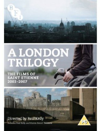 DVD cover for “A London Trilogy” featuring cityscapes and a person filming.