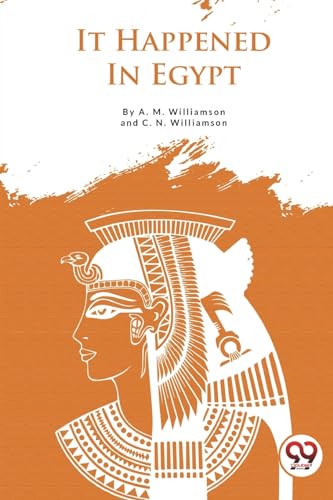 Book cover: “It Happened In Egypt” with illustration of an Egyptian queen.