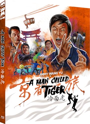 Blu-ray cover for "A Man Called Tiger" featuring action scenes and portraits.