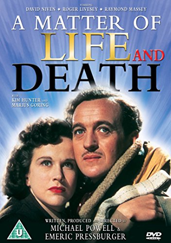 "A Matter of Life and Death" DVD cover featuring a man and woman embracing.