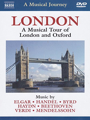 DVD cover featuring Tower Bridge in London with text listing various classical composers.