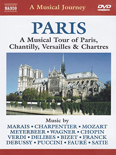 DVD cover for "A Musical Journey: Paris" featuring Notre Dame Cathedral.