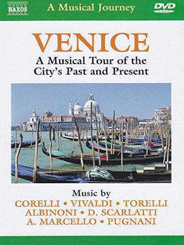 DVD cover for "A Musical Journey: Venice" featuring gondolas and city skyline.