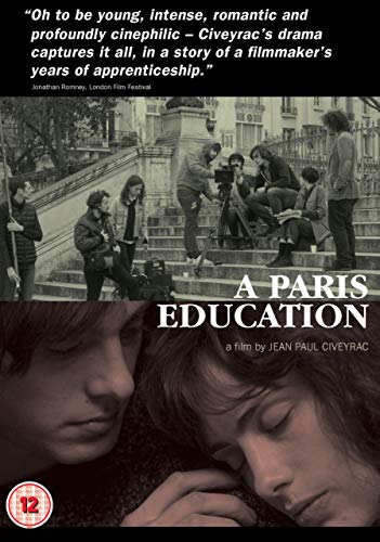 A Paris Education" DVD cover featuring young people and film equipment.