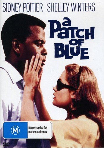 DVD cover for "A Patch of Blue" featuring Sidney Poitier and Shelley Winters.