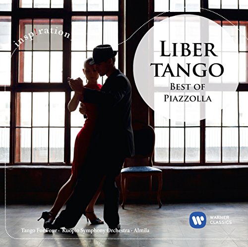 CD cover: Couple dancing tango in a room with large windows.