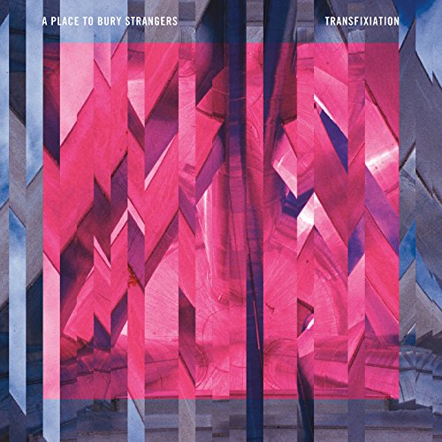 CD cover for "Transfixiation" by A Place To Bury Strangers, abstract pink design.