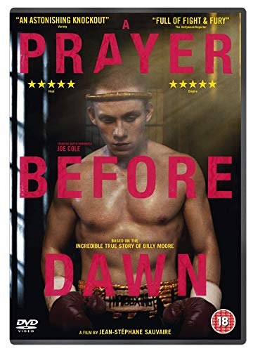 "A DVD case featuring a shirtless boxer with red title text."