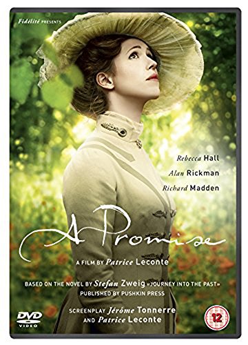 DVD cover for "A Promise" featuring a woman in a hat and white dress.