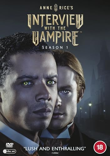 Interview with the Vampire" DVD cover featuring two men and a castle.