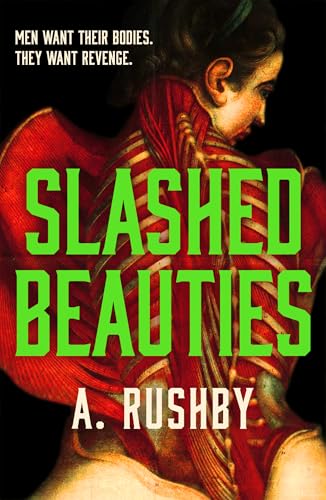 Book cover: woman’s back with anatomical illustrations and bold green title.