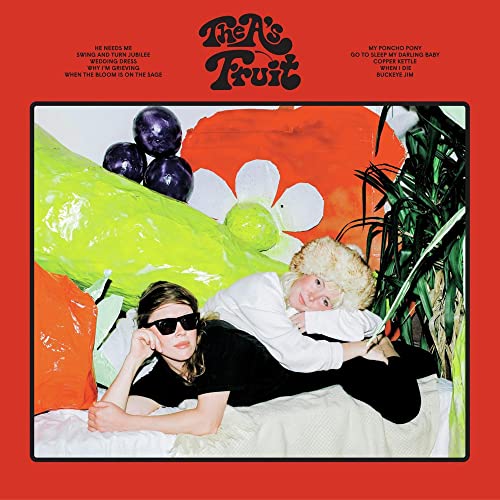 Album cover for The A’s “Fruit” featuring two people and fruit imagery.