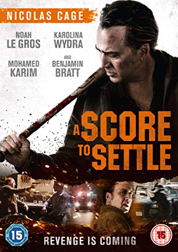 "A man holding a bloody baseball bat, with action scenes below."