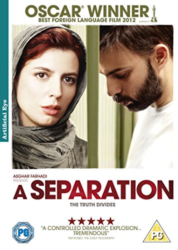 DVD cover for “A Separation” featuring two people in a divided frame.