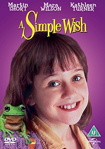 "A Simple Wish" DVD cover featuring a young girl and a green frog on her shoulder.