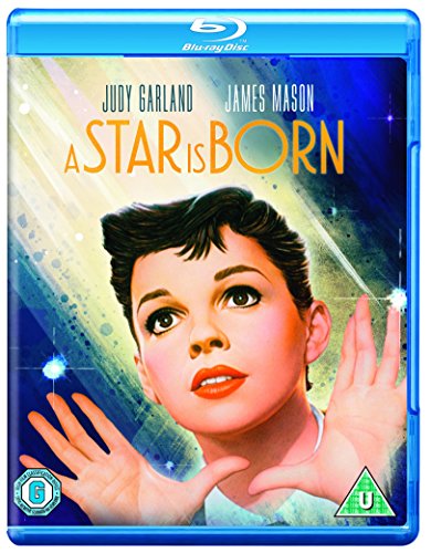 “A Star Is Born” Blu-ray cover featuring Judy Garland’s portrait.