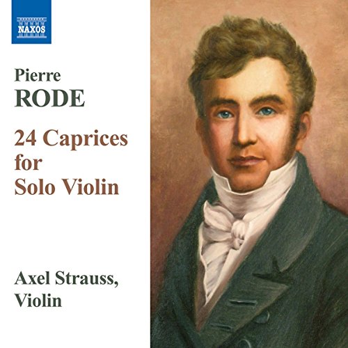 CD cover featuring a portrait of Pierre Rode and text for 24 Caprices.
