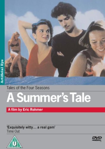 DVD cover for A Summer's Tale featuring three people and a woman on a rock.