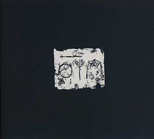Black CD cover with distressed, white geometric symbols in the center.