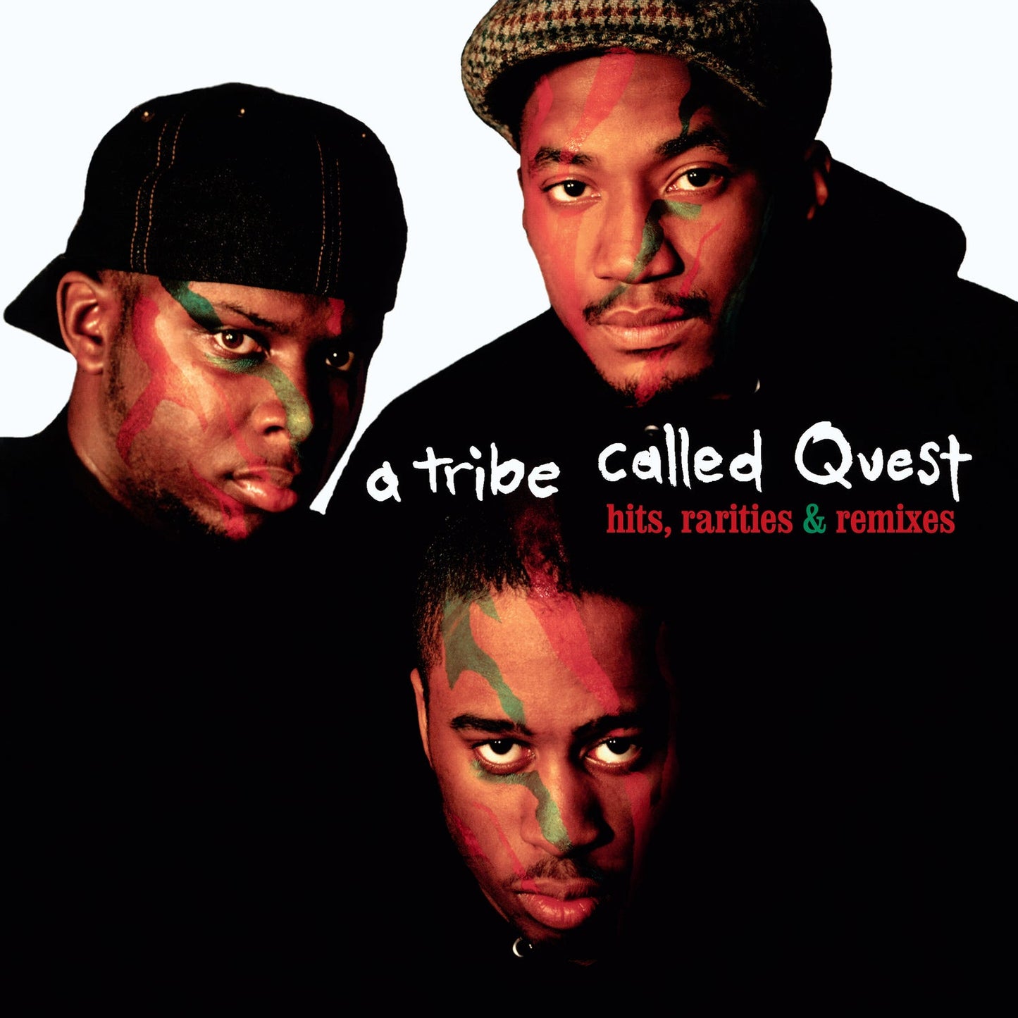 Album cover for A Tribe Called Quest featuring three men’s portraits.