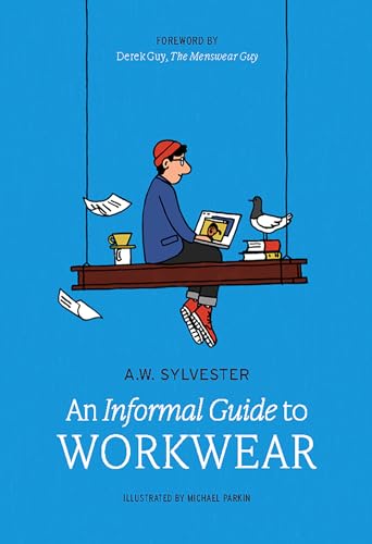 Book cover illustration of a man sitting on a steel beam against blue background.