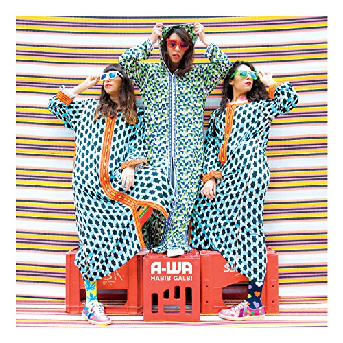 CD cover featuring three women in matching patterned jumpsuits and sunglasses.