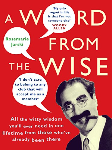 Book cover: “A Word From the Wise” with quotes and a portrait.