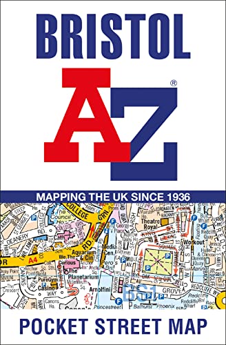 Bristol A-Z Pocket Street Map cover with city street detail.