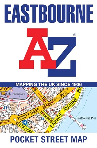 Eastbourne A-Z Pocket Street Map cover, showing street detail and bold lettering.