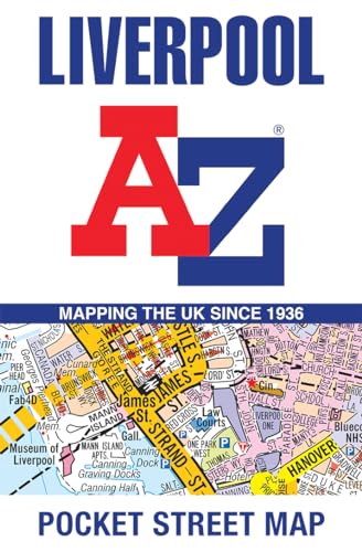 Liverpool A-Z Pocket Street Map cover with detailed city map section.