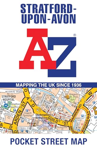 Stratford-Upon-Avon A-Z Pocket Street Map cover with street detail.