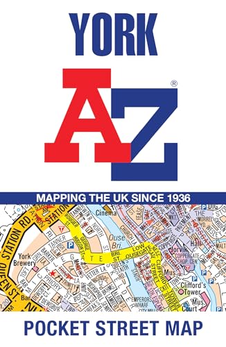York A-Z Pocket Street Map cover with red and blue lettering, map detail.