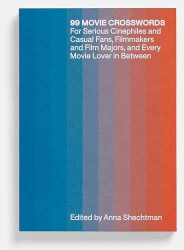 Book cover: "99 Movie Crosswords" with colorful vertical stripes.
