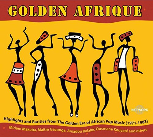 CD cover: stylized silhouettes of African figures dancing on yellow background.
