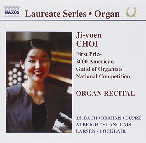 CD cover featuring organist Ji-yoen Choi, with text listing composers.