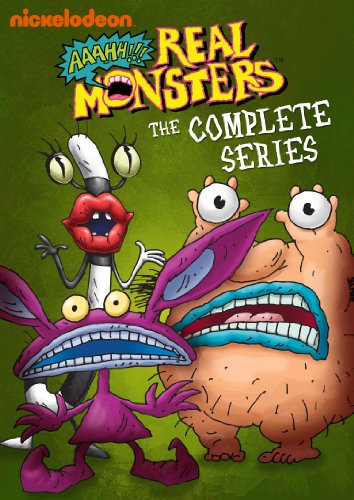 DVDC-DVD cover for Aaahh Real Monsters The Complete Series featuring three cartoon monsters.