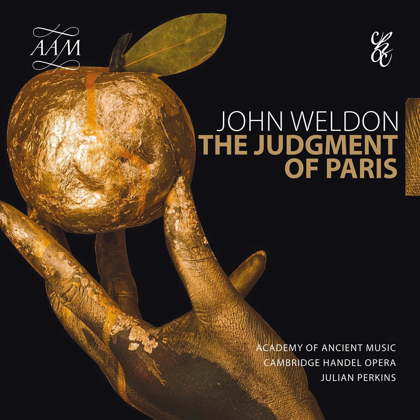 CD cover: golden hand holding an apple, text “The Judgment of Paris”.