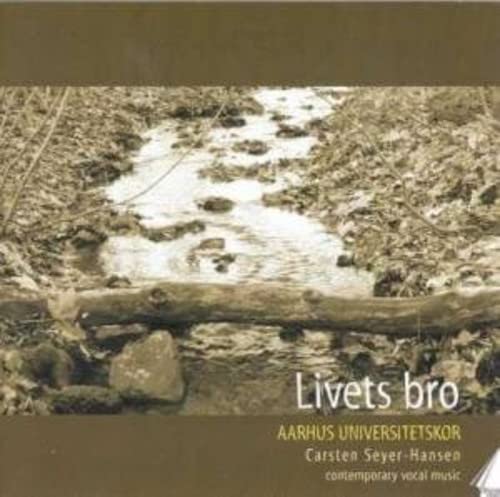 CD cover with a sepia-toned image of a stream and fallen log.