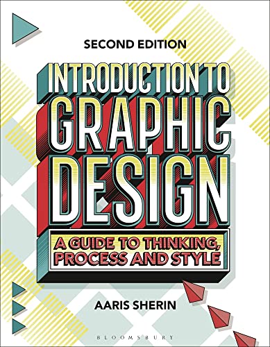 Book cover: "Introduction to Graphic Design" with colorful geometric patterns.