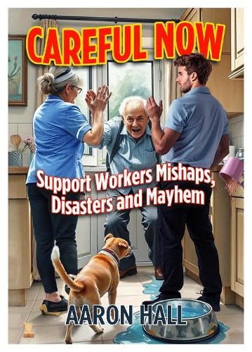 Book cover depicting three people and a dog in a chaotic kitchen scene.