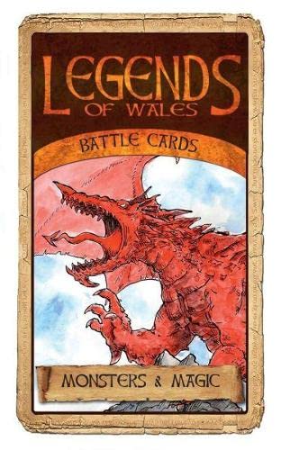 Card with a red Welsh dragon illustration and "Legends of Wales" text.