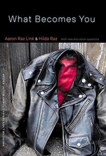 Book cover: "What Becomes You" with a black leather jacket image.