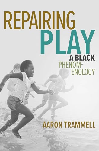 Book cover: "Repairing Play" with a photo of children running on a beach.
